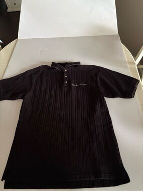 Ford Motor Company Men's Black Ribbed  Polo Shirt size XL 100% Cotton